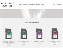Tablet Screenshot of pilotcoffeeroasters.com